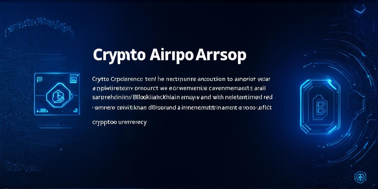 What does the term "crypto airdrop" mean, and how is it implemented?