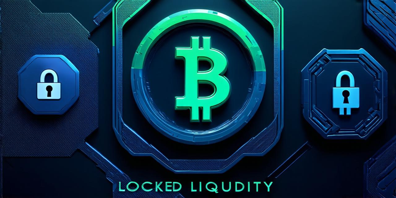 What does "locked liquidity" refer to in cryptocurrency?